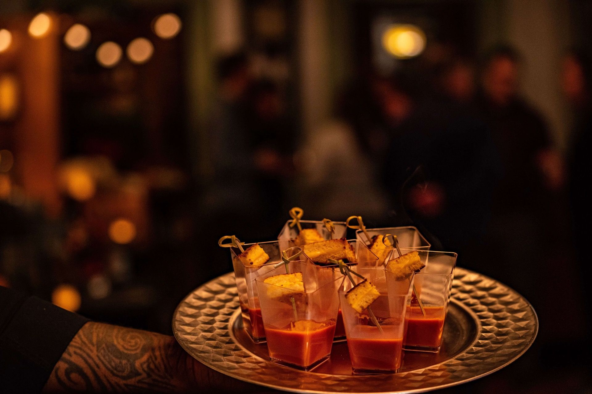 Just a Nibble Server handing out food